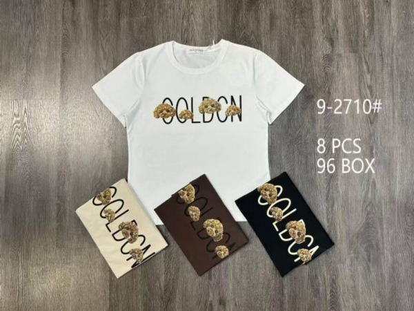 Bluzki damskie Roz Standard, Mix Kolor Paczka 8 szt